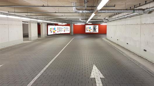 Konzept Tiefgarage Beschilderung Hochschule Düsseldorf